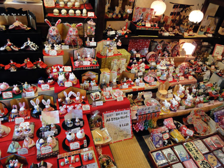 飛騨高山うさぎ舎の店内